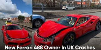 New Ferrari 488 Owner In UK Crashes Car After Just 2 Miles