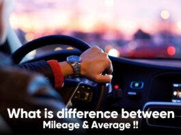 Difference Between Mileage and Average