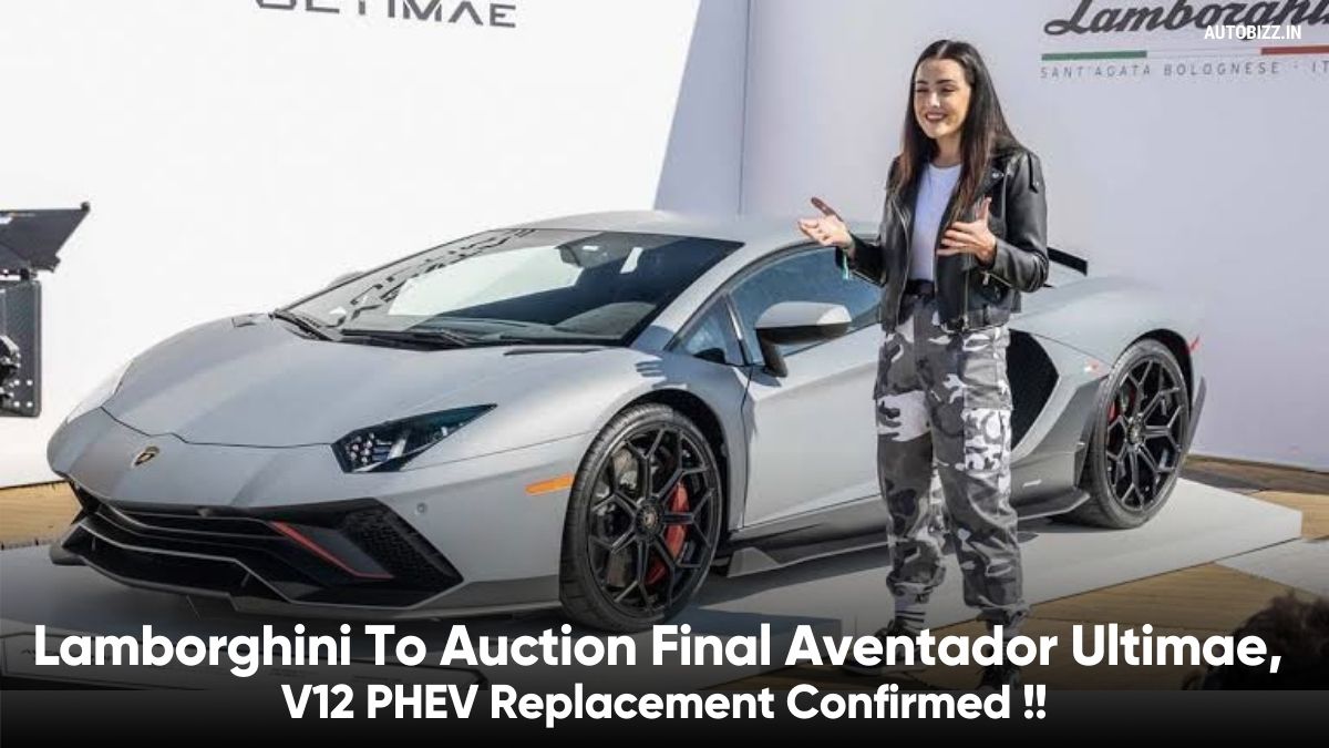 Lamborghini To Auction Final Aventador Ultimae, V12 PHEV Replacement  Confirmed - AutoBizz
