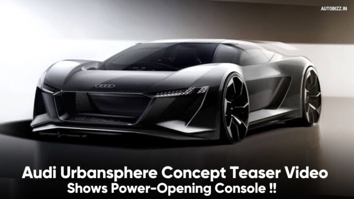 Audi Urbansphere Concept Teaser Video Shows Power-Opening Console