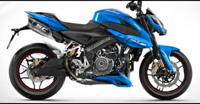 Bajaj Pulsar NS400 With SC Project Exhaust System – Rendered