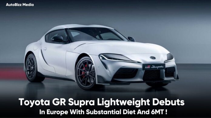 Toyota GR Supra Lightweight Debuts In Europe With Substantial Diet And 6MT
