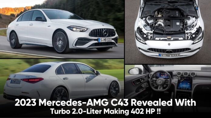 2023 Mercedes-AMG C43 Revealed With Turbo 2.0-Liter Making 402 HP