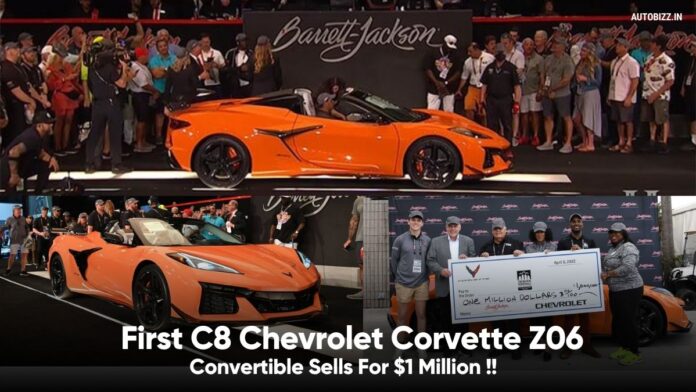 First C8 Chevrolet Corvette Z06 Convertible Sells For $1 Million