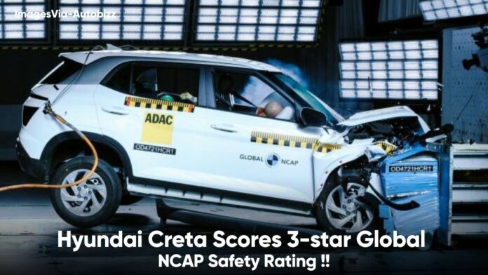 Hyundai Creta Scores 3-star Global NCAP Safety Rating