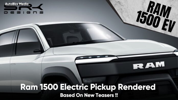 Ram 1500 Electric Pickup Rendered Based On New Teasers