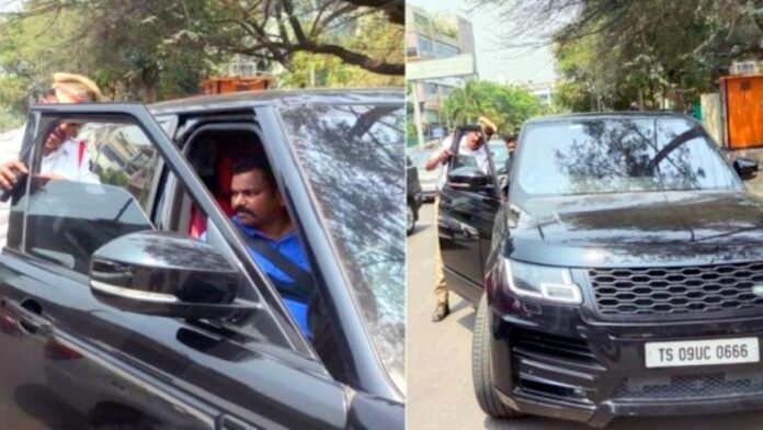 Allu Arjun’s Range Rover Fined by cops
