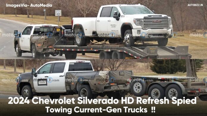 2024 Chevrolet Silverado HD Refresh Spied Towing Current-Gen Trucks