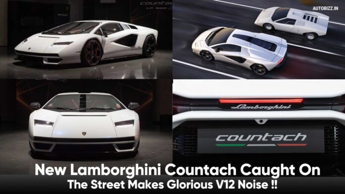 New Lamborghini Countach Caught On The Street Makes Glorious V12 Noise