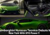 Lamborghini Huracan Tecnica Debuts In New York With STO Power