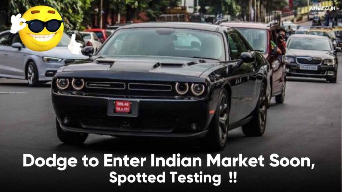 Dodge to Enter Indian Market Soon, Spotted Testing