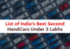 Best Second-Hand Cars Under 3 Lakhs
