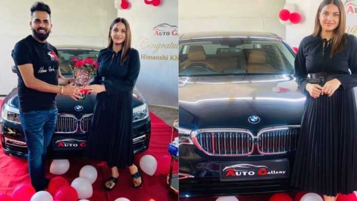 Himanshi Khurana💫 Adds BMW 5 Series Car to Her Collection !