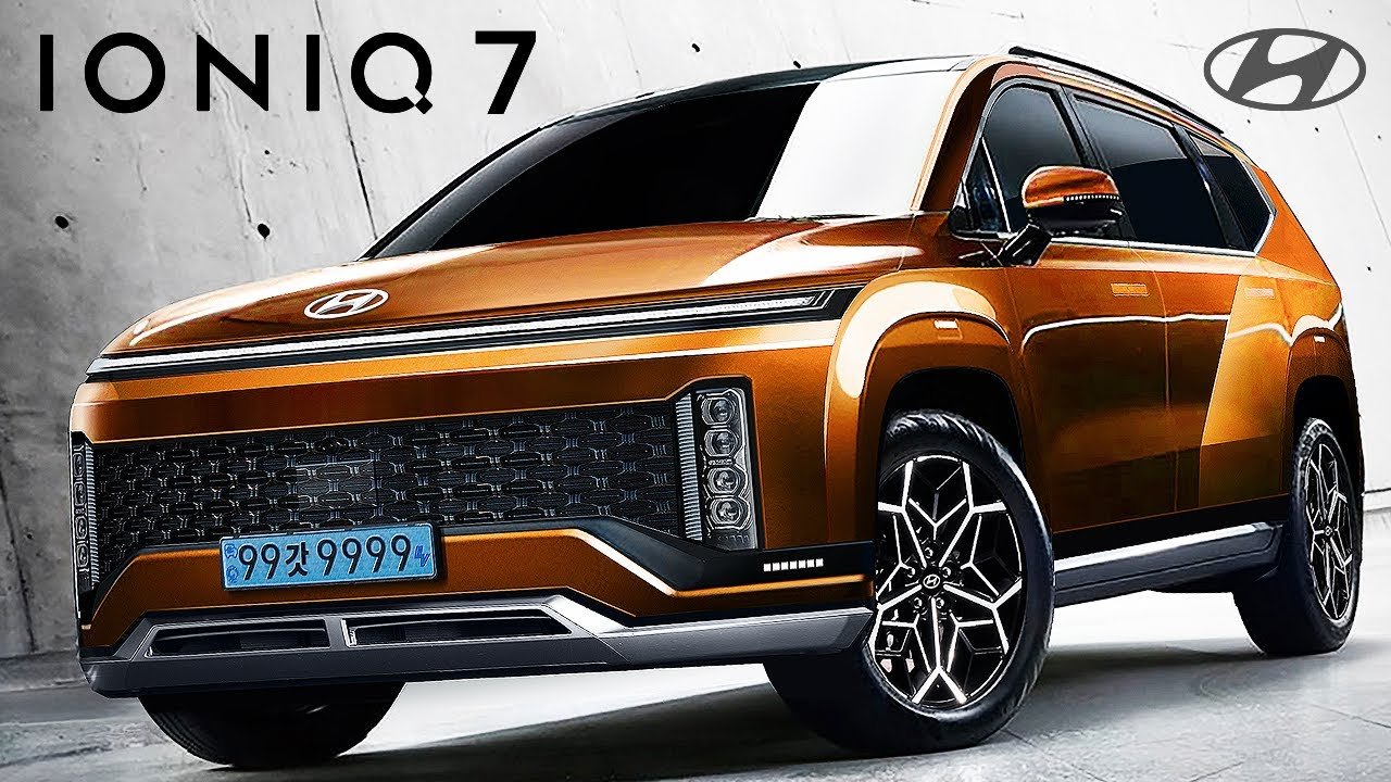 2024 Hyundai Ioniq 7 Rendering Imagines Look Of Brand's ThreeRow SUV