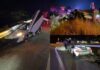 Driver Crashes McLaren 600 LT - Stuck Under Guardrail