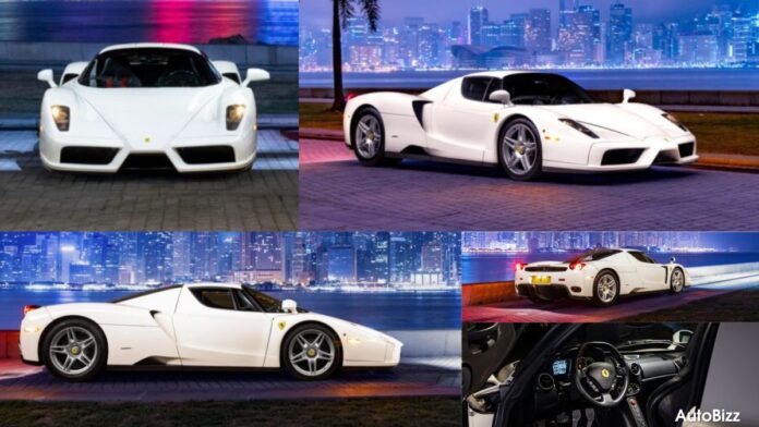 World’s Only White Ferrari Enzo is Up For Auction Without Reserve