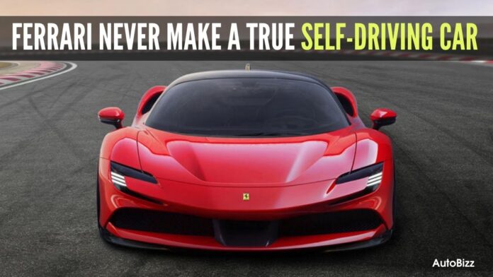 Ferrari Pledges To Never Make A True Self-Driving Car