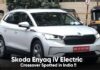 Skoda Enyaq iV Electric Crossover Spotted in India