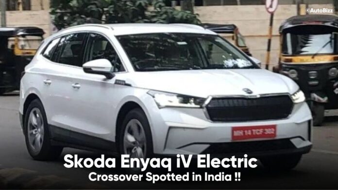 Skoda Enyaq iV Electric Crossover Spotted in India