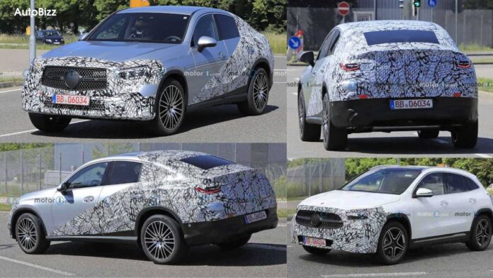 2023 Mercedes GLC Coupe Makes Spied Shows Swoopy Roofline