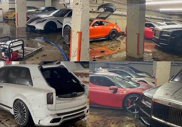 Garage Full Of Exotic Cars Worth Millions Destroyed By Floodwaters In Miami