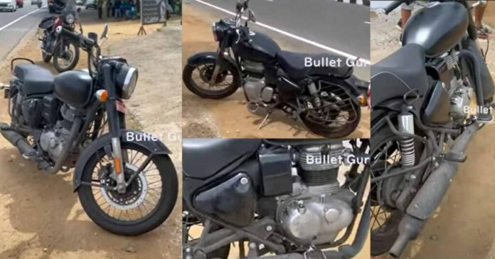 2023 Royal Enfield Bullet 350cc Spotted Without Kick