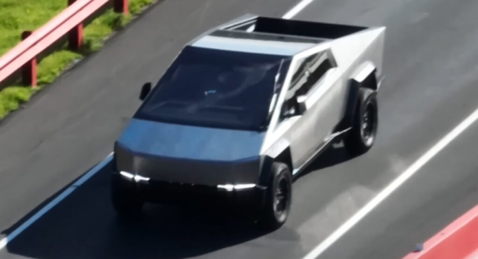 Watch: Tesla Cybertruck Spotted Out On A Test Track, Inches Closer To Production