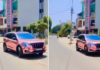 First Mahindra XUV700 with Rose Chrome Wrap