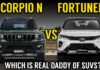 Mahindra Scorpio-N vs Toyota Fortuner