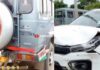 Tata Nexon Got Badly Damaged On Hitting Force Trax