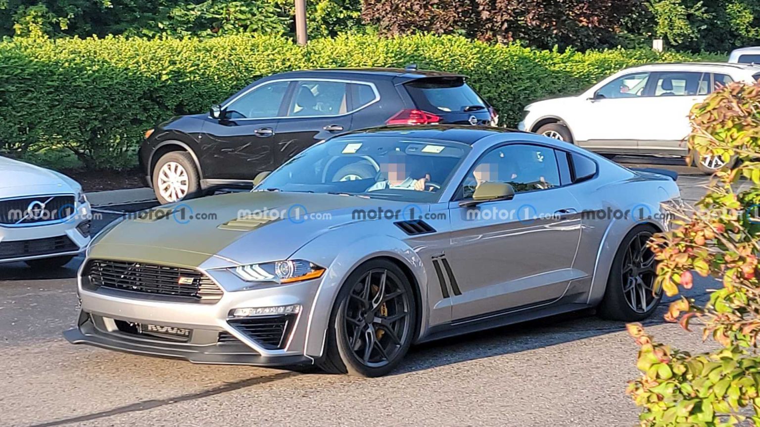 2023 Ford Mustang Roush P51B Widebody Spied Undisguised In Silver