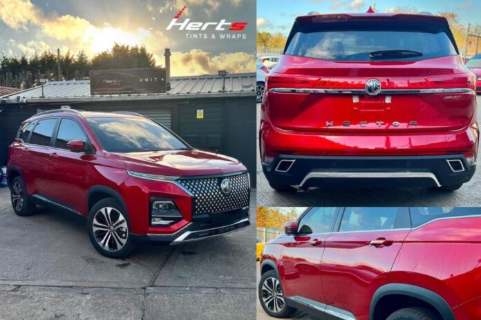 MG Hector facelift Revealed: New Front & Rear