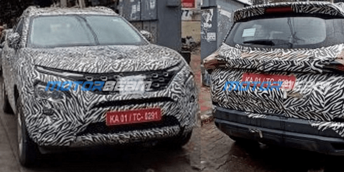 2023 Tata Safari facelift spied testing with ADAS