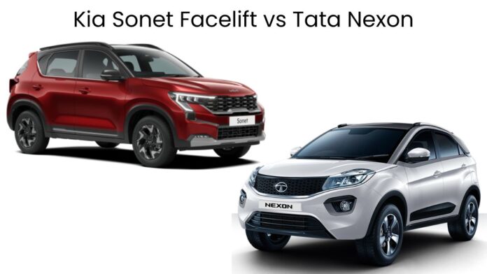 Kia Sonet Facelift vs Tata Nexon